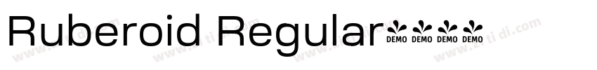 Ruberoid Regular字体转换